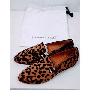 NEW Veronica Beard Sz. 39.5 / US 9 Griffin Leopard Calf Hair Shoes with Dust Bag